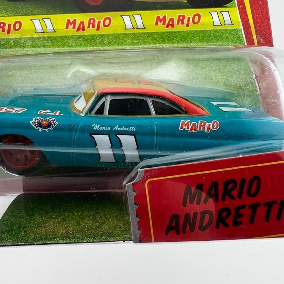 Disney Cars Race O Rama Mario Andretti #97 Red Ticket 2009 NIB Minor Wear - Picture 2 of 6